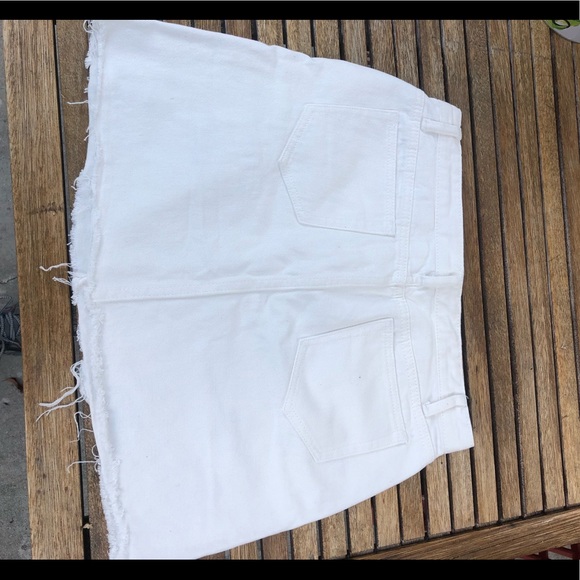 White Jean Skirt - Picture 2 of 2